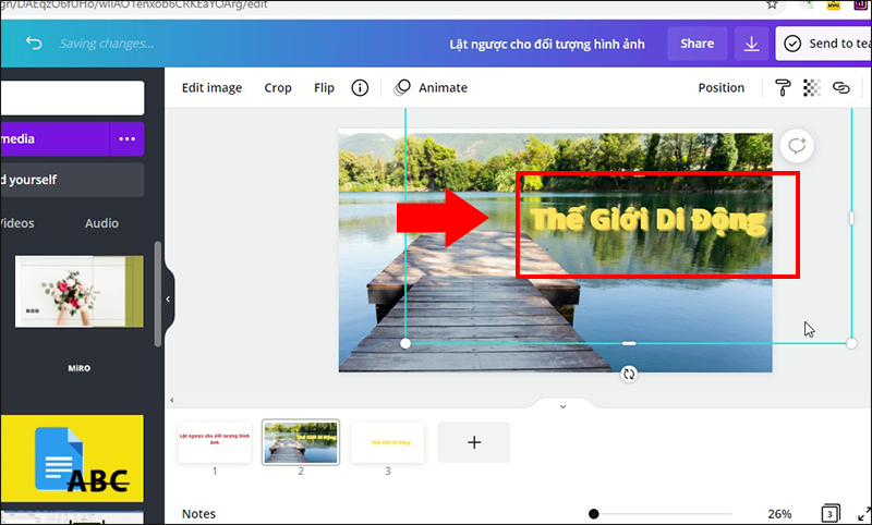 Căn chỉnh lại k&iacute;ch thước